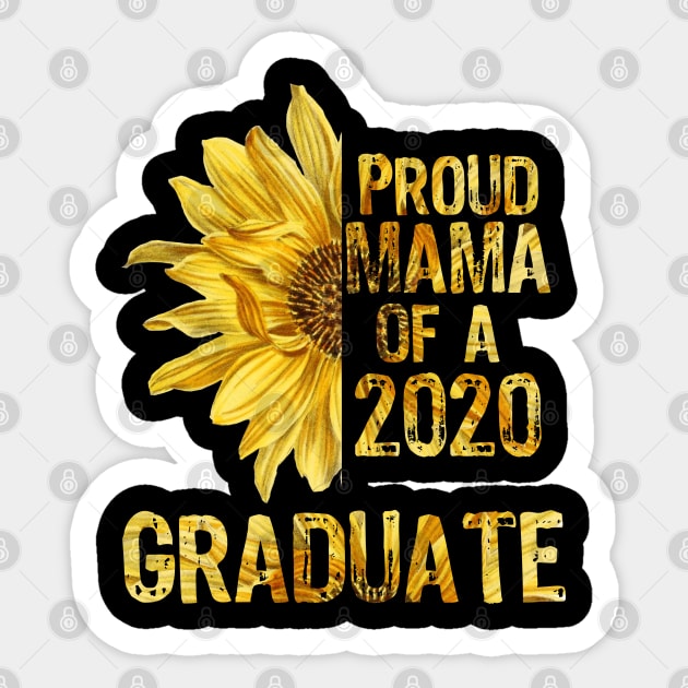 Proud Mama of a 2020 Graduate sunflower Sticker by MarYouLi